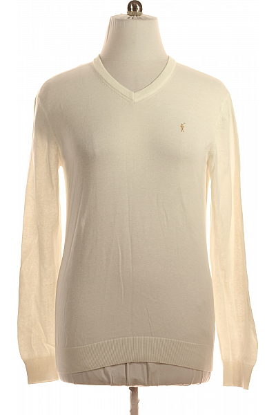 Pánský Pulovr Bílý POLO CLUB Vel. XL