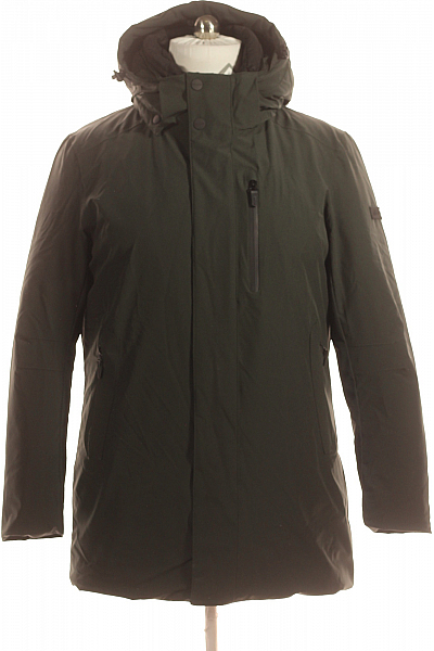 PIERRE CARDIN Zimní Pánská Bunda Zelená Vel. M