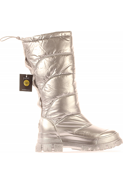 BUFFALO Dámské Sněhule Stříbrné Outlet Vel. 41