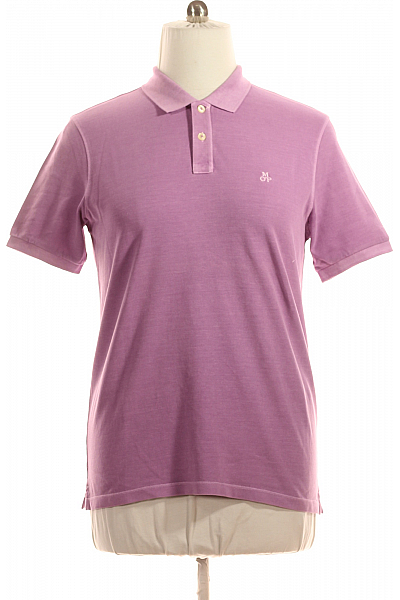 Pánské Tričko S Límečkem Fialové Marc O´Polo Vel. M