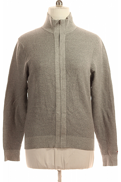 Pánský Cardigan Šedý TOMMY HILFIGER Vel. XL