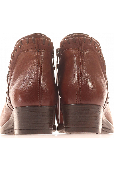 Mjus Dámské Kotníkové Boty Kožené Hnědé Outlet Vel.  36