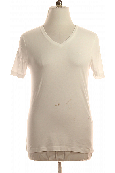 S.OLIVER Pánské Tričko Bílé Vel. M S.OLIVER Pánské Tričko Bílé Vel. M