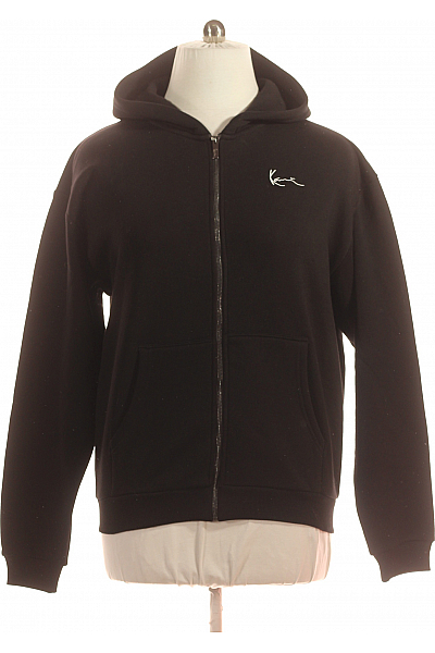 KARL  KANI Pánská Mikina Na Zip Černá Vel. M