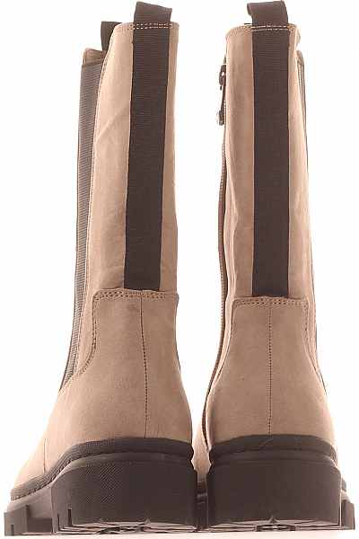 MARCO TOZZI Dámské Kotníkové Boty Kožené Béžové Vel. 41