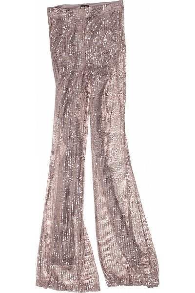 Společenské Dámské Kalhoty Stříbrné REVIEW Vel. XS