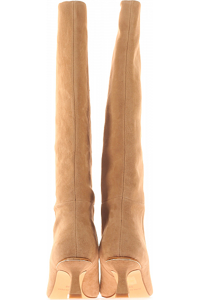 Dámské Kozačky Kožené Béžové Alma En Pena Vel. 38