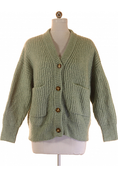 Dámský Cardigan Zelený ZARA Vel.  M Dámský Cardigan Zelený ZARA Vel.  M