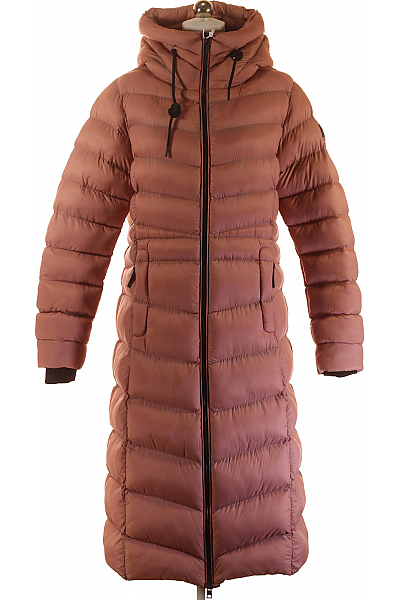 Dámská Zimní Dlouhá Bunda Růžová Geographical Norway Vel.  L