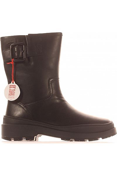 CAMPER Dámské Kotníkové Boty Kožené Černé Outlet Vel. 35