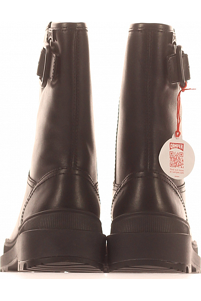 CAMPER Dámské Kotníkové Boty Kožené Černé Outlet Vel. 35