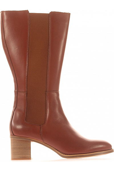 Dámské Boty Kožené Hnědé Vel. 41