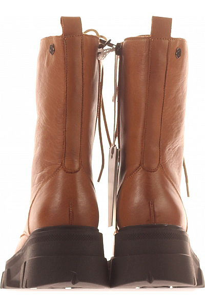 CARMELA Dámské Workery Kožené Hnědé Vel. 36