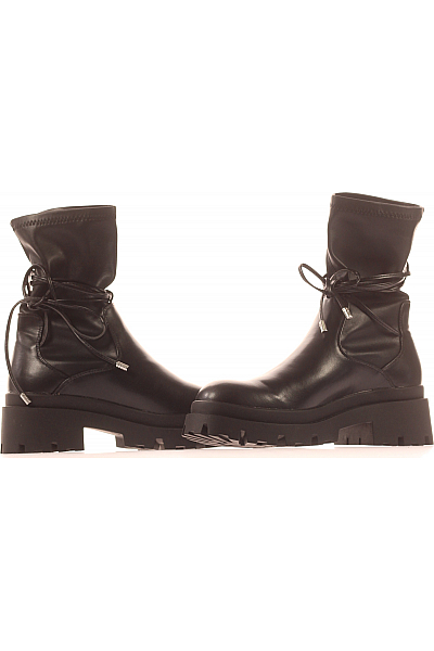 Dámské Kotníkové Boty Černé Outlet Vel. 38