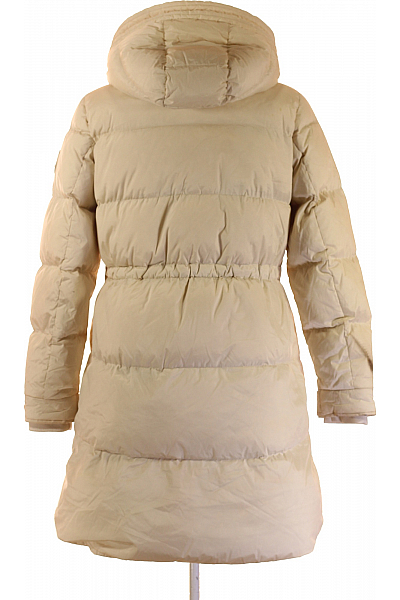 Dámská Zimní Dlouhá Bunda Béžová Woolrich Second hand Vel. M