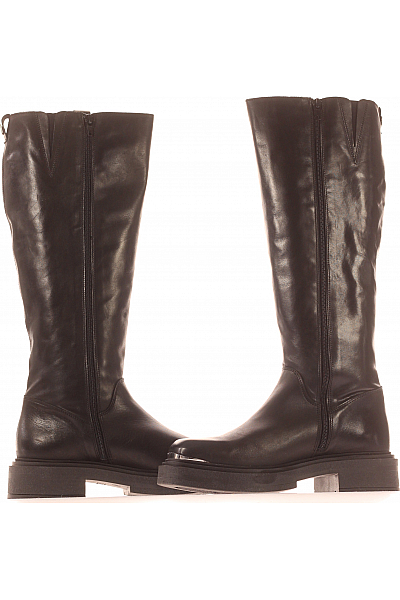 Steve Madden Dámské Kozačky Kožené Černé Vel. 41