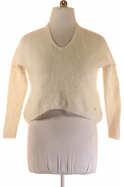 Dámský Svetr Alpacový Bílý Mos Mosh Second Hand Vel. L Dámský Svetr Alpacový Bílý Mos Mosh Second Hand Vel. L