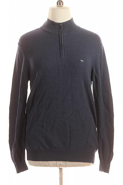 Pánská Mikina Na Zip Modrá FYNCH-HATTON Vel. XXL