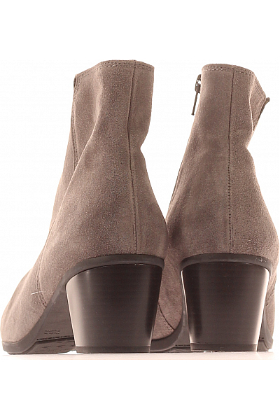 GABOR Dámské Kotníkové Boty Kožené Šedé