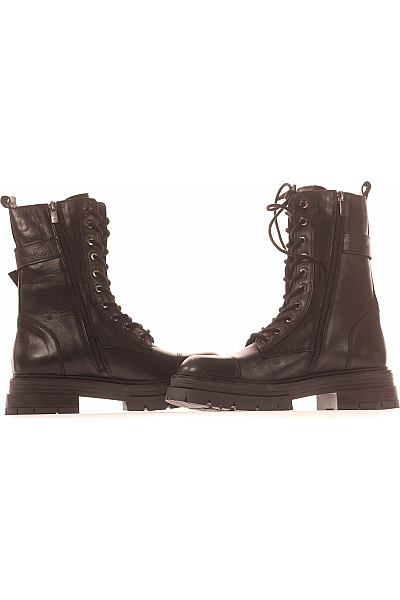 Dámské Boty Kožené Černé Inuovo Vel. 39