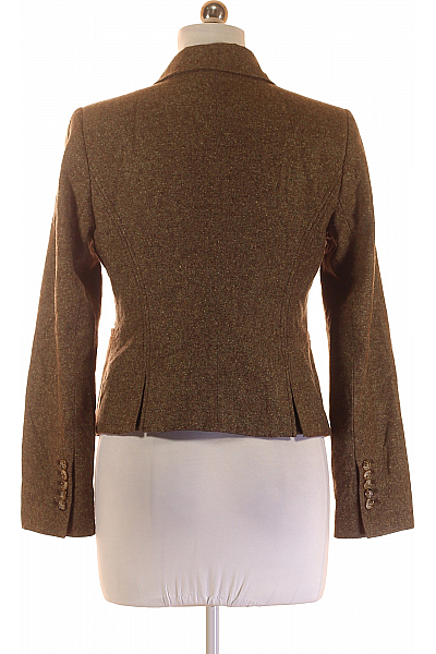 Společenské Dámské Sako Vlněné Hnědé HALLHUBER Vel. 38