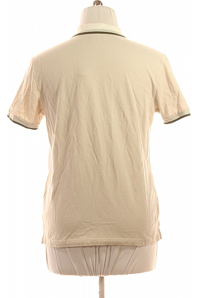 MC NEAL Pánské Tričko s Límečkem Béžové Vel. L