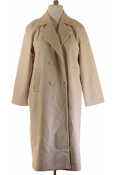 Dámský Dlouhý Kabát Béžový Y.A.S Vel.  XL
