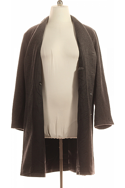 Pánský Kabát Vlněný Šedý Strellson Vel. 52