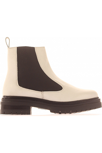 Lazamani Dámské Kotníkové Boty Kožené Bílé Vel. 37