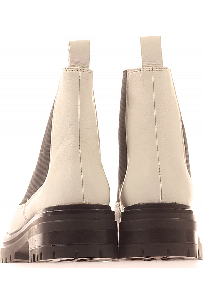 Lazamani Dámské Kotníkové Boty Kožené Bílé Vel. 37