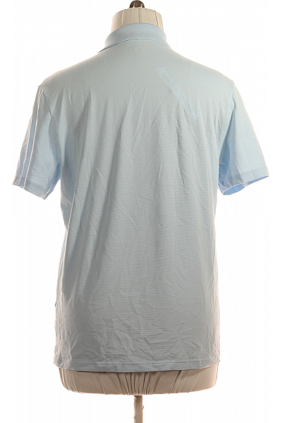 Pánské Tričko s Límečkem Modré LACOSTE Vel. XL