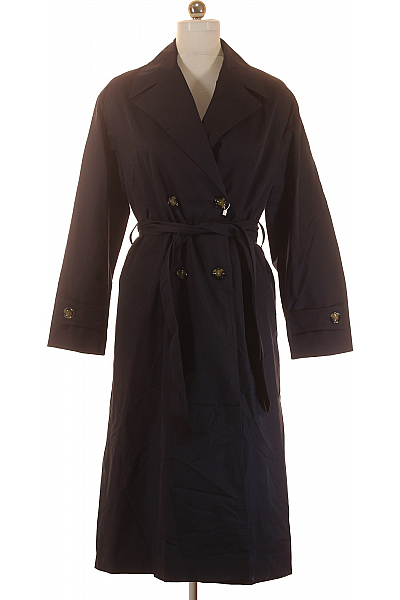 Dámský Trenčkot Modrý MANGO Vel. M Dámský Trenčkot Modrý MANGO Vel. M