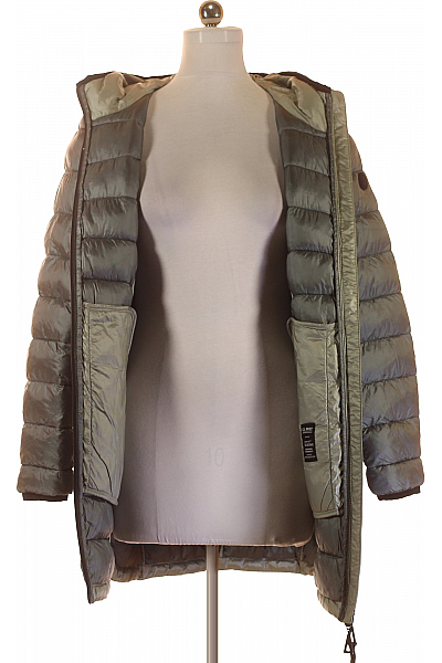 Dámská Zimní Dlouhá Bunda Zelená Vel. 42