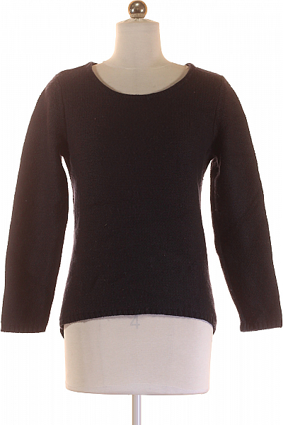 Dámský Pulovr Vlněný Modrý Alba Moda Vel. 40