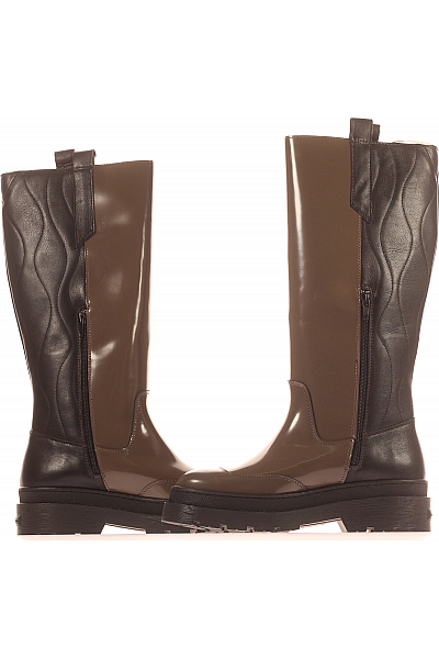 Dámské Boty Kožené Hnědé Scotch & Soda Vel. 39