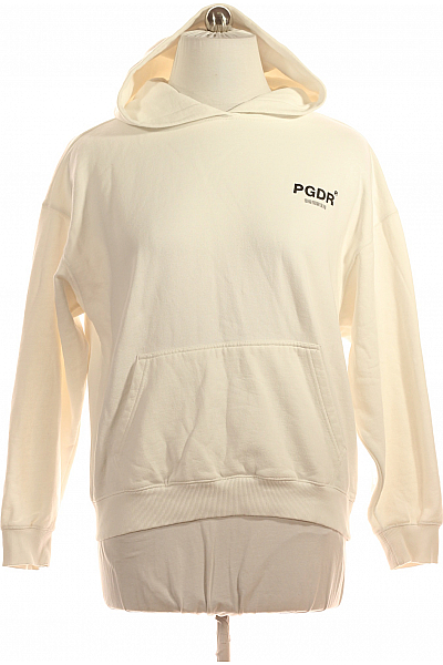 PEGADOR Pánská Mikina Bez Zapínání Bílá Vel. M