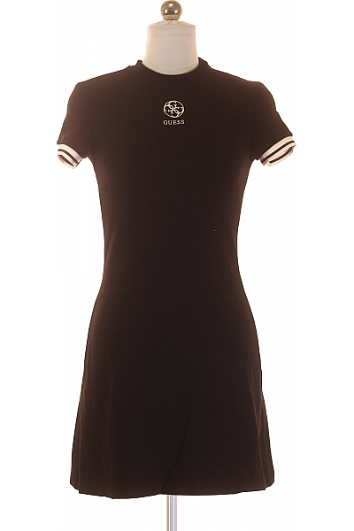 Guess  Šaty Pletené Černé Second Hand