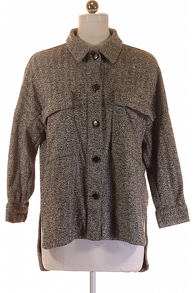 Dámský Kabát Šedý ZARA Vel.  M/L