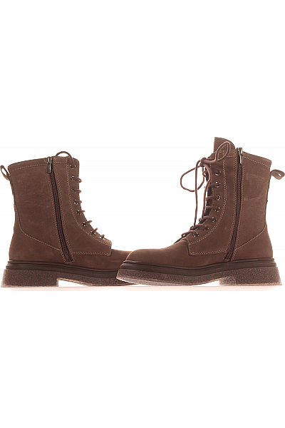 Inuovo Dámské Workery Kožené Hnědé Vel. 39