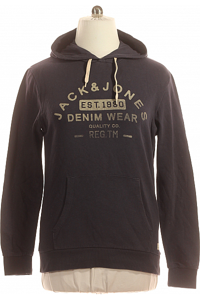 JACK & JONES Pánská Mikina Modrá Vel. L