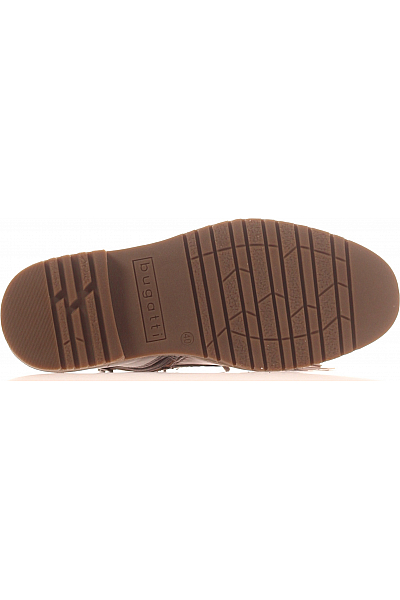 Pánské Kotníkové Boty Kožené Hnědé Bugatti Vel. 40