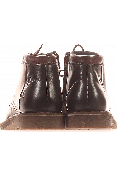 Pánské Kotníkové Boty Kožené Hnědé Bugatti Vel. 40