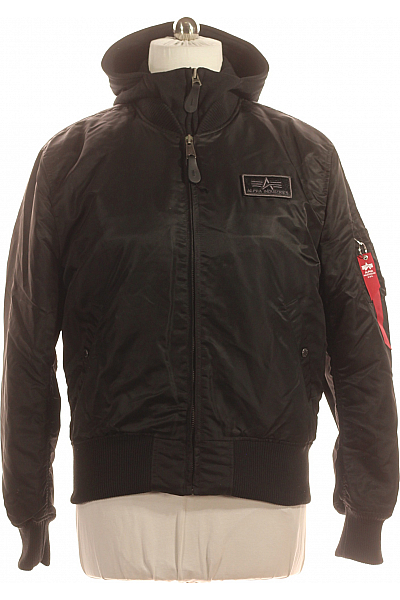 Alpha Industries Pánská Přechodné Bundy Černá Vel. XL