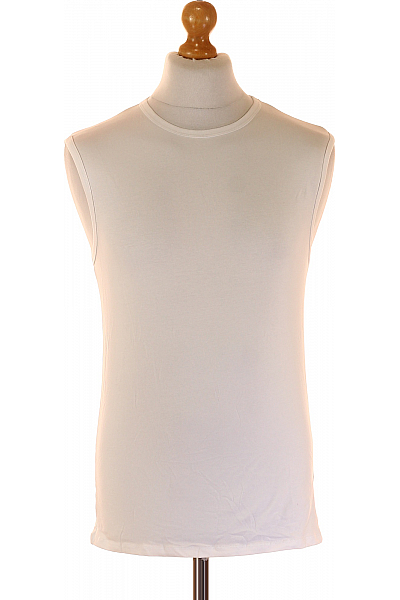 MC NEAL Jednoduché Pánské Tričko Bílé Outlet Vel. S