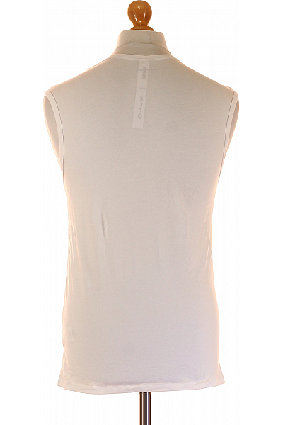 MC NEAL Jednoduché Pánské Tričko Bílé Outlet Vel. S