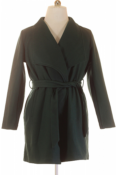 Krátký Dámský Kabát Zelený VILA Vel.  44 Krátký Dámský Kabát Zelený VILA Vel.  44