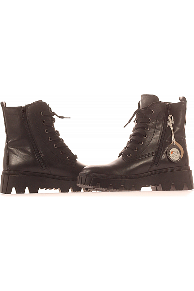 Dámské Workery Kožené Černé GABOR