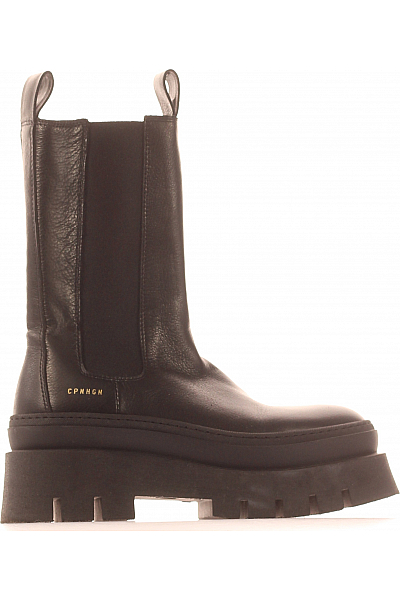 Copenhagen Shoes Dámské Kotníkové Boty Kožené Černé Vel. 39