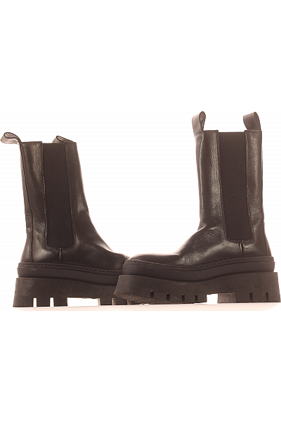 Copenhagen Shoes Dámské Kotníkové Boty Kožené Černé Vel. 39