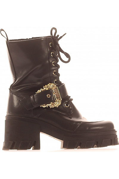 VERSACE Dámské Kotníkové Černé Second Hand Vel. 38